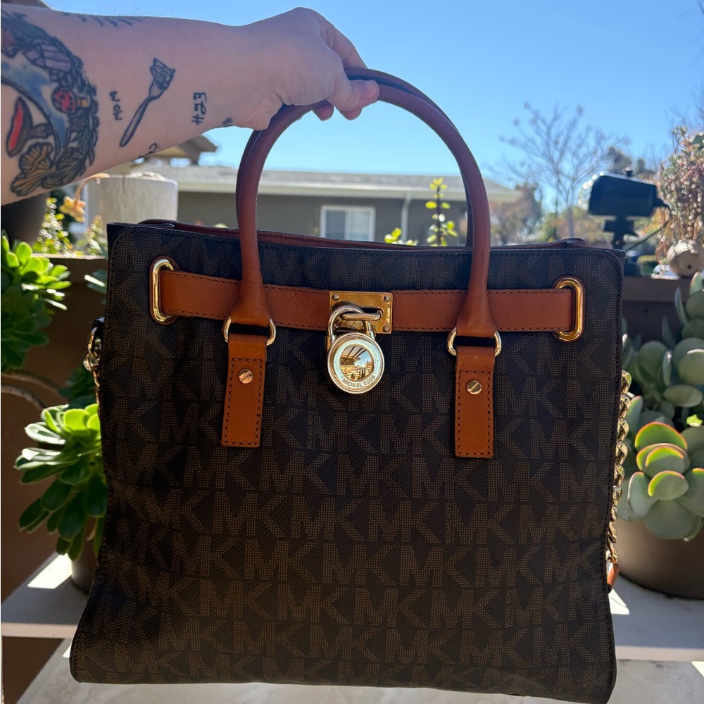 Michael Kors Hamilton large north south Hamilton satchel